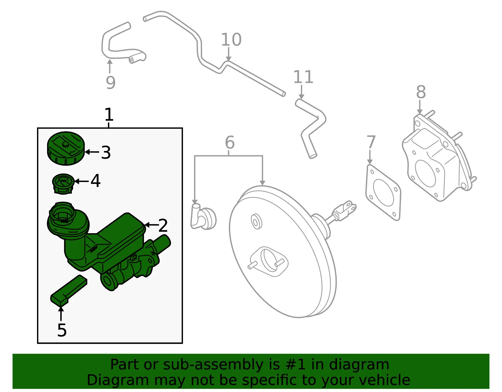 Master Cylinder - Nissan (46010-4CU0A) - view 3