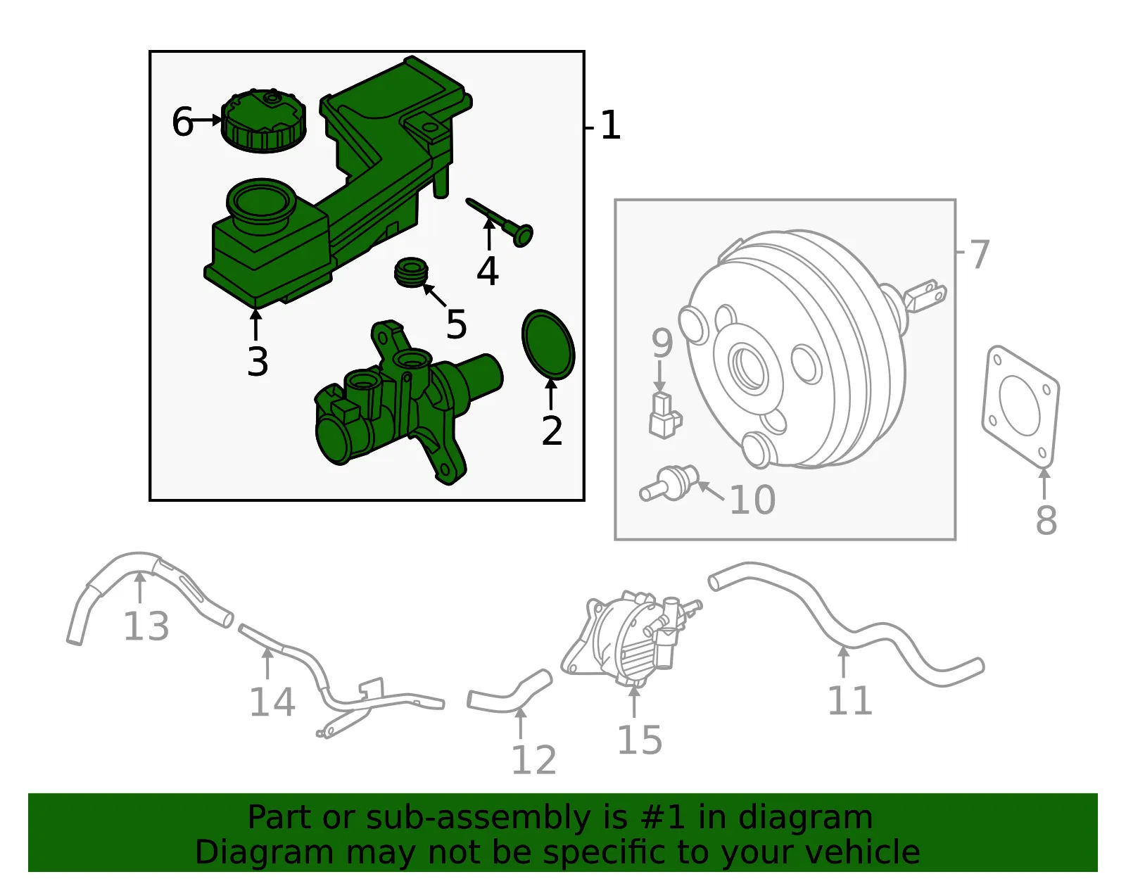 Master Cylinder - Nissan (46010-6SX1A) - view 2