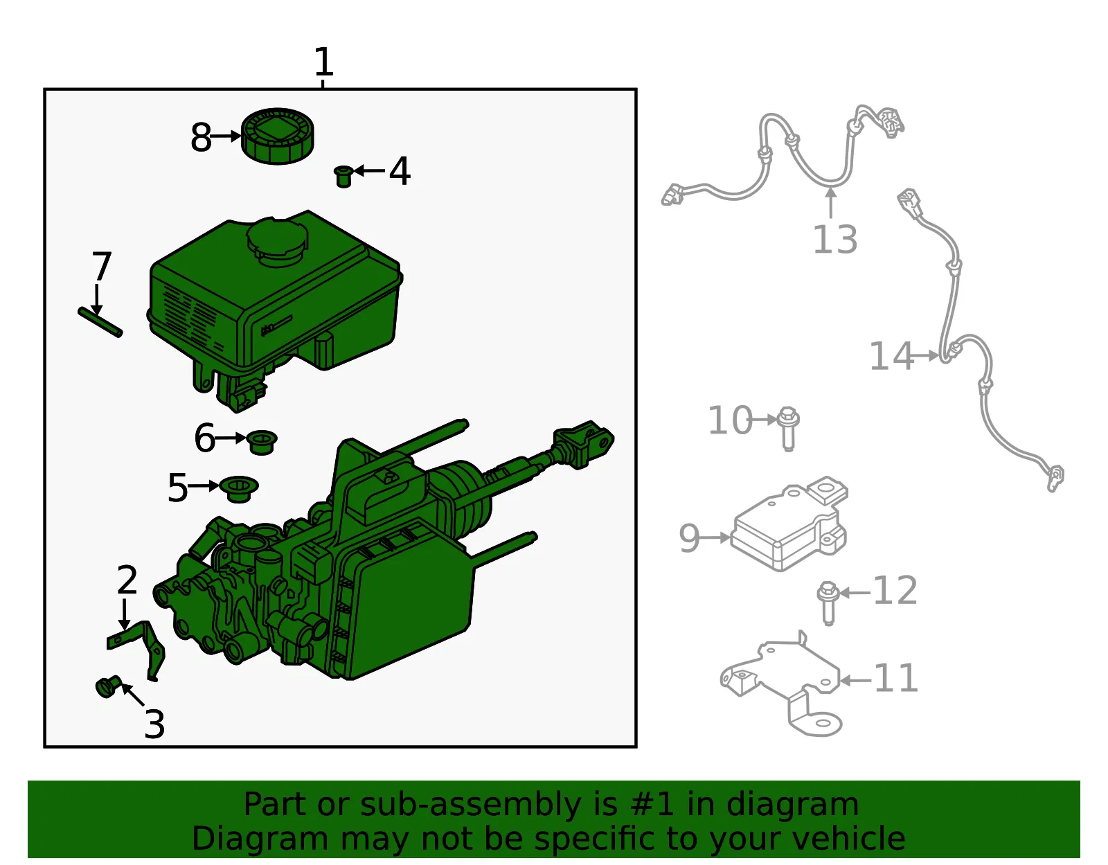 Brake Master Cylinder - Nissan (46010-9BU4D) - view 2