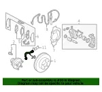Brake Hose - Passenger Side (RH) - Nissan (46210-JL44A) - view 7