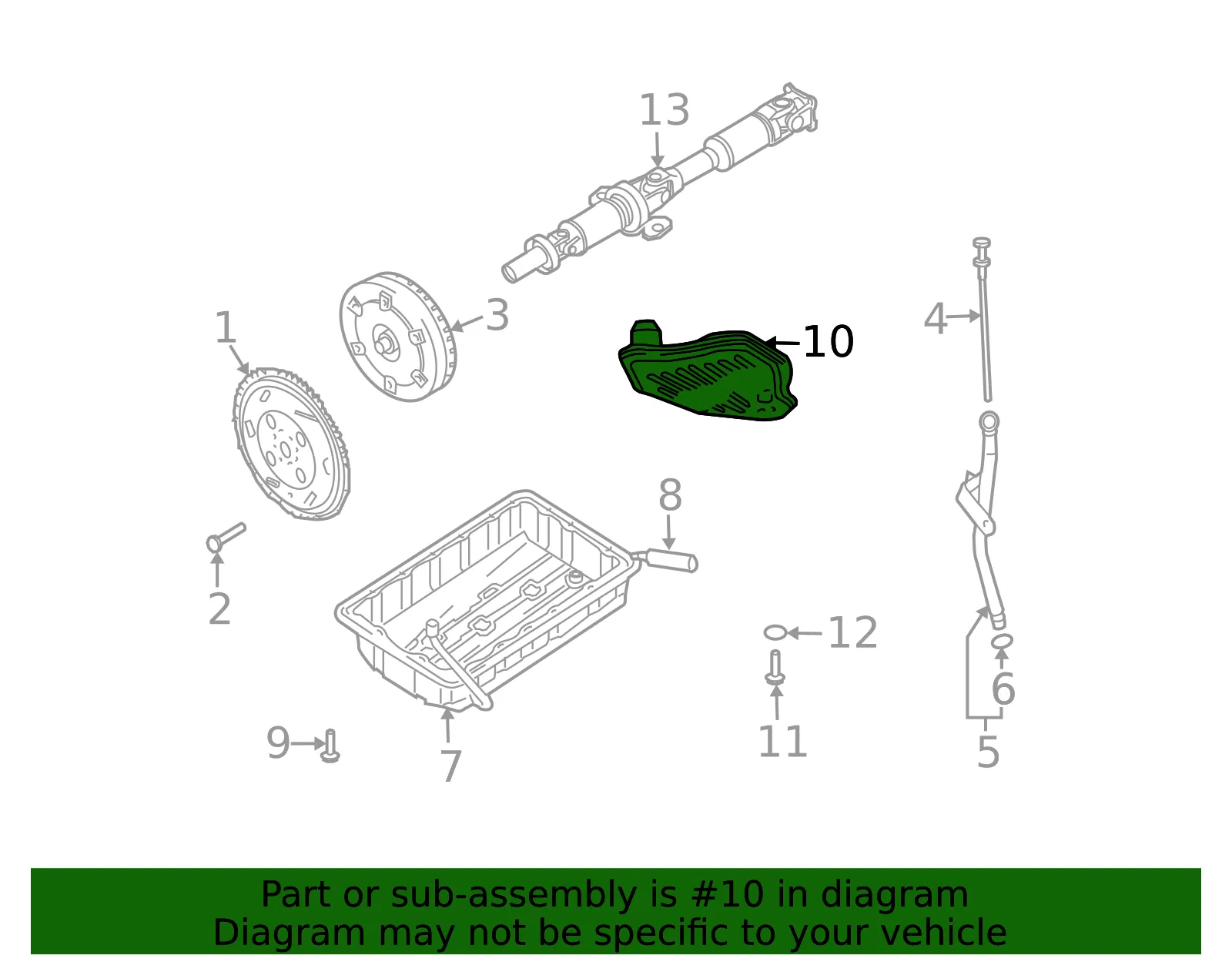 Transmission Oil Filter - Kia (46240-4C000) - view 2