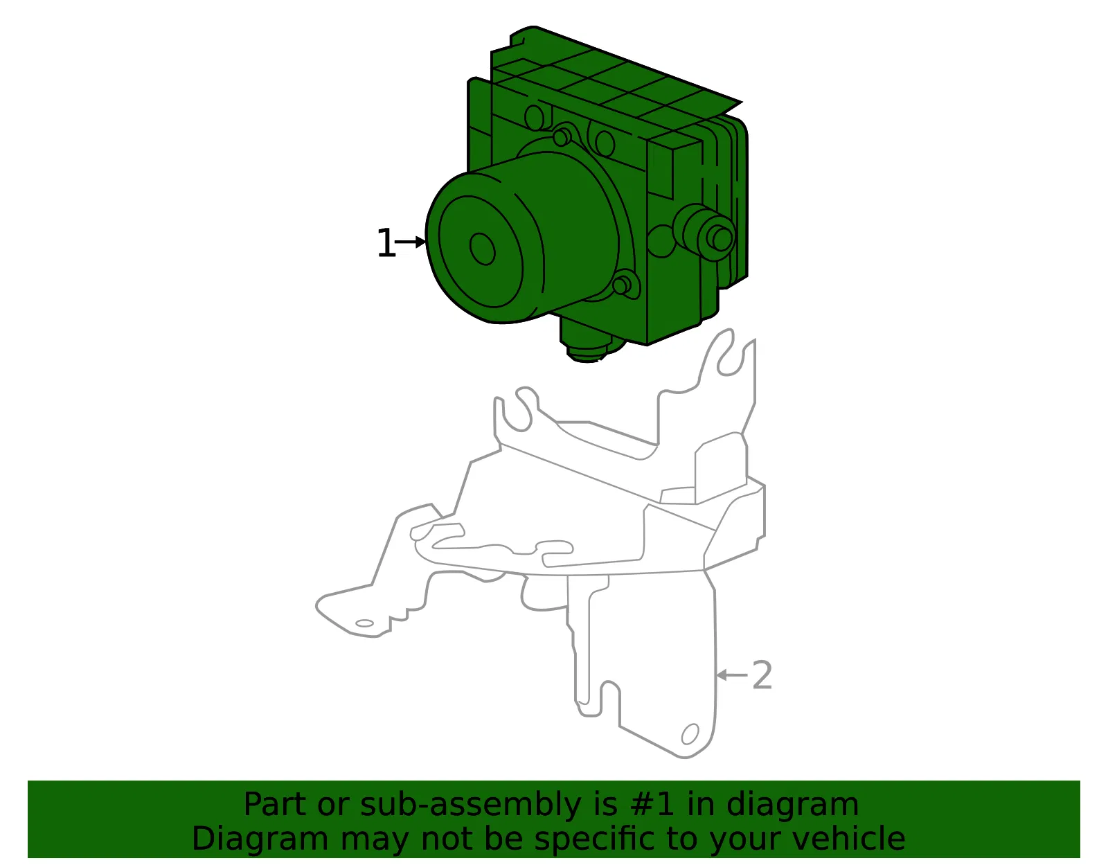 ABS Hydraulic Assembly - Nissan (47660-1428R) - view 2