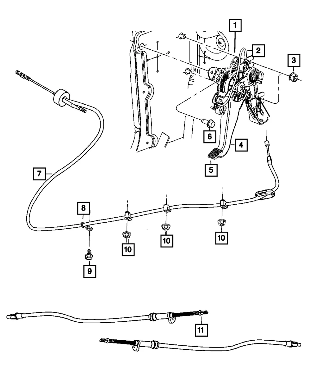 Parking Brake Pedal Pad - Mopar (68046409ac)
