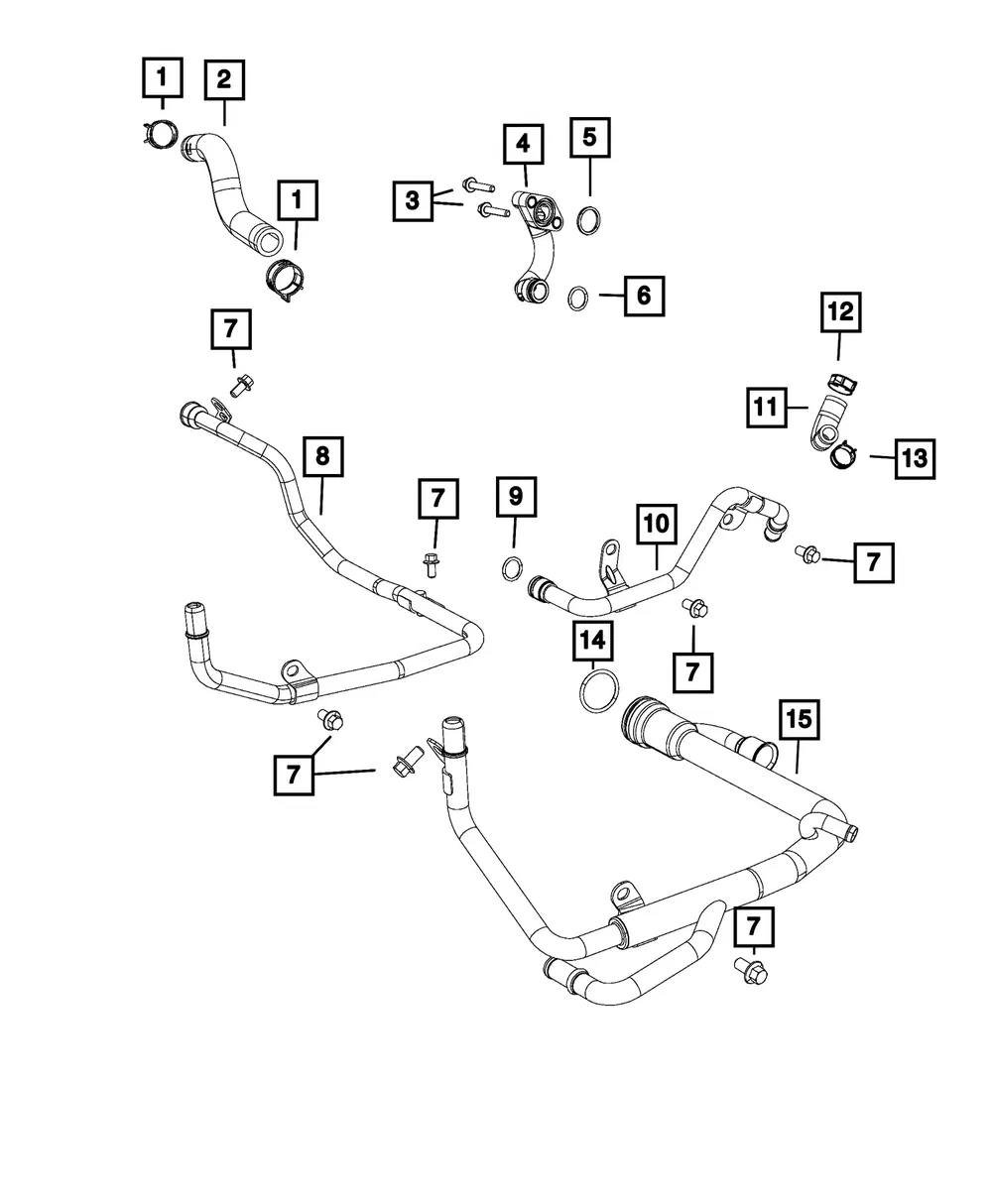 Heater Hose Clamp - Mopar (4886044ab)