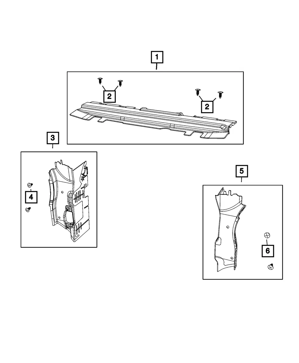 Radiator Upper Seal - Mopar (5043141aa)