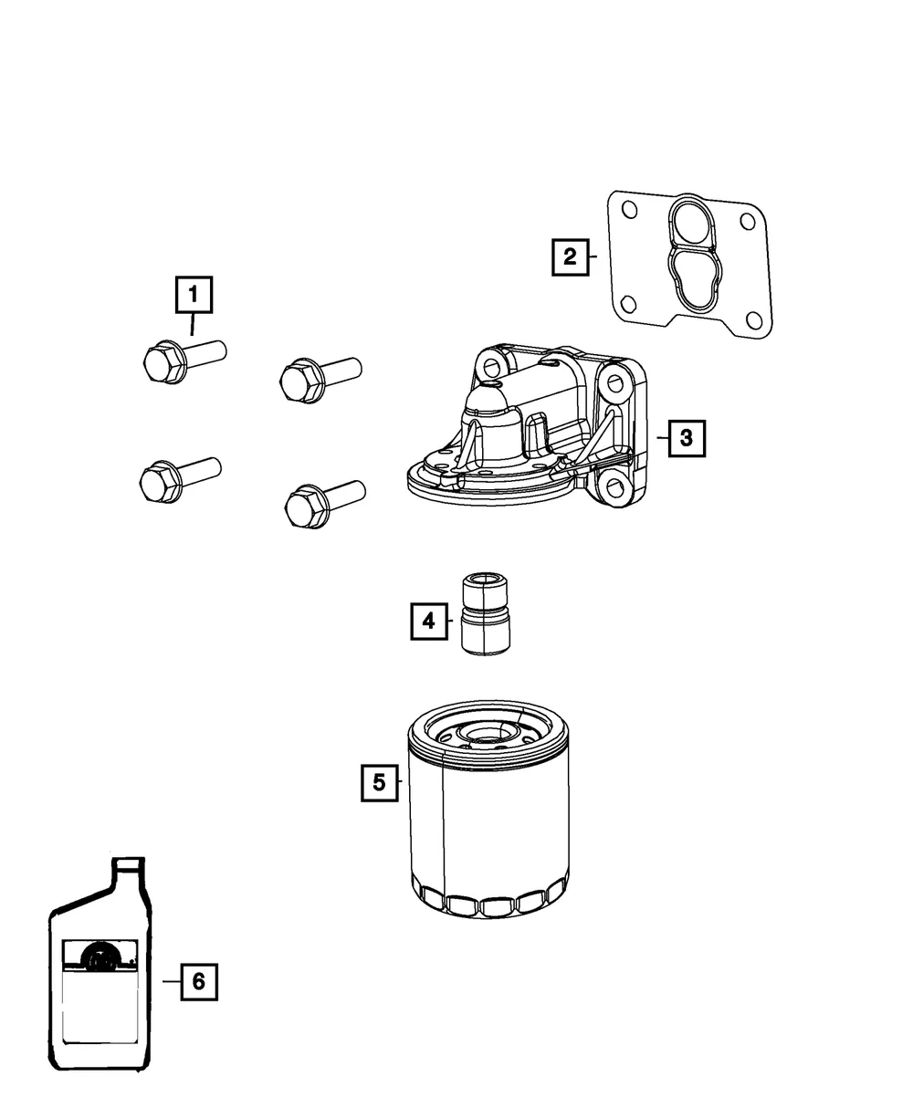 Oil Filter Connector - Mopar (68310651aa) - view 3