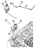 Coolant Recovery Bottle - Mopar (5058371AE) - view 6