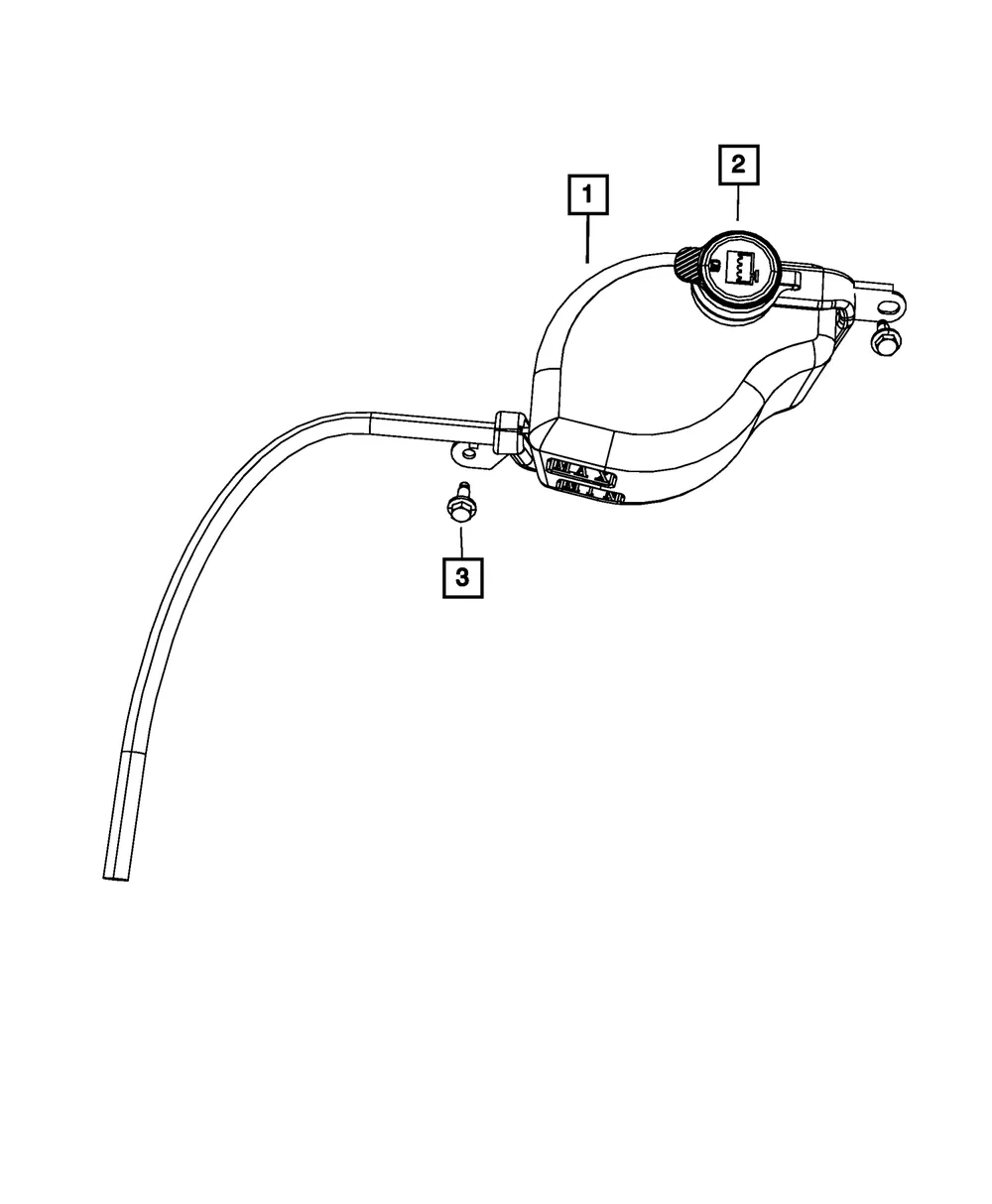 Coolant Recovery Bottle - Mopar (5058455ad) - view 4