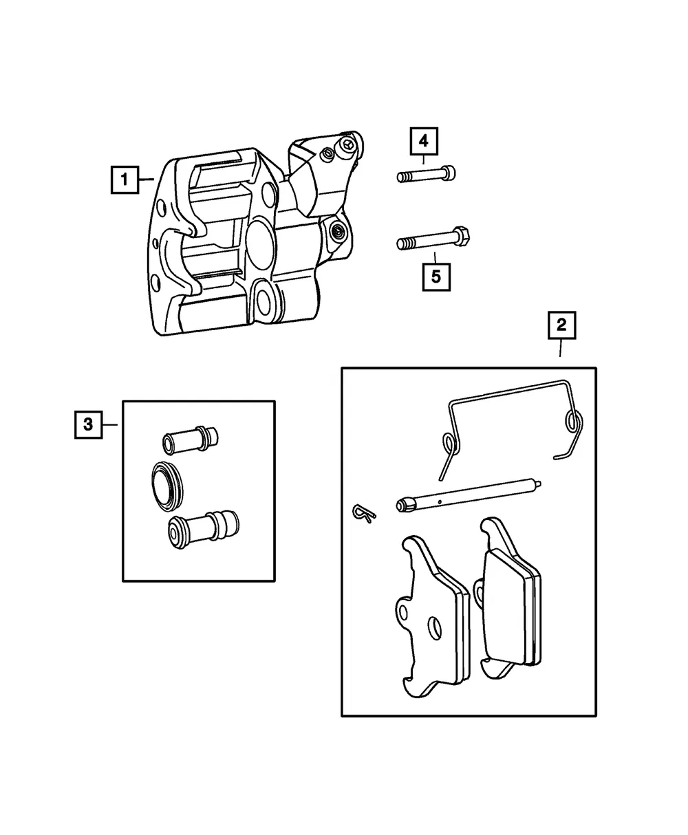 Caliper - Driver's Side (LH) - Mopar (68192017AB)