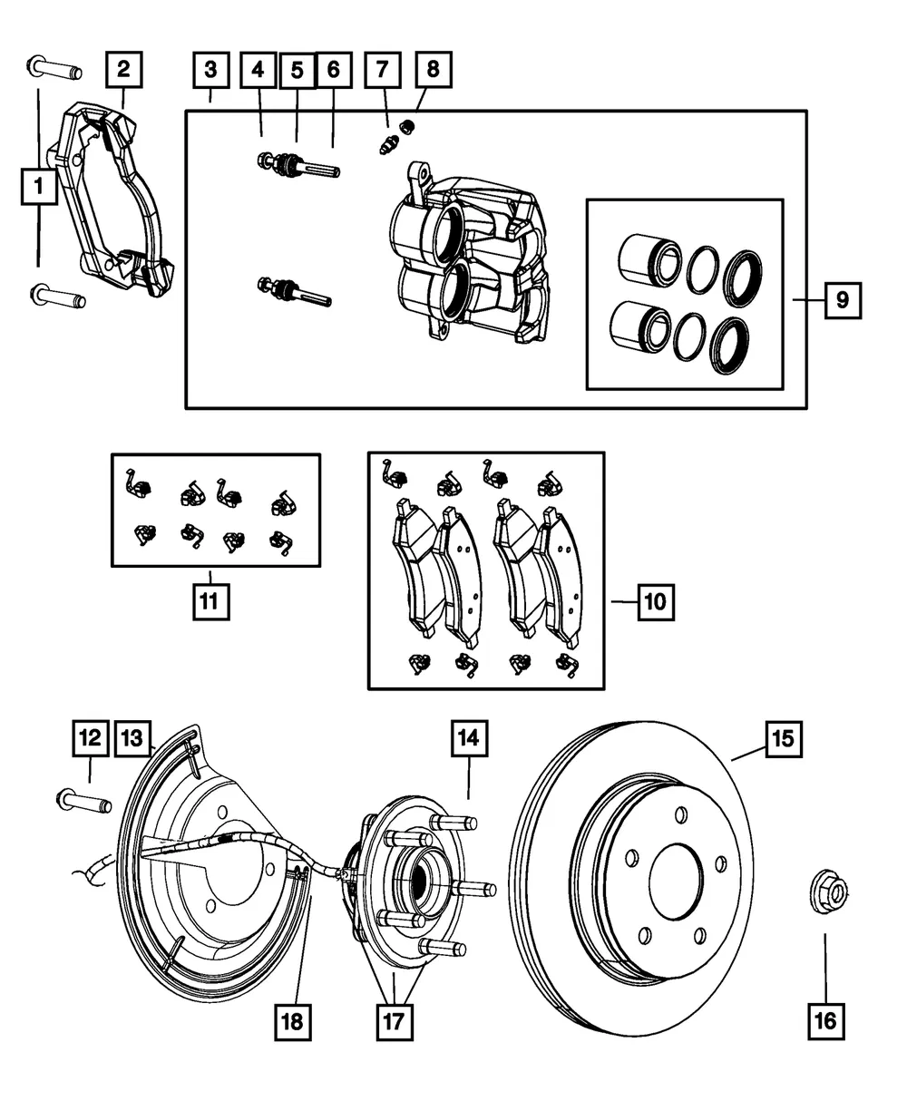 Disc Brake Caliper - Mopar (68157610ab) - view 7