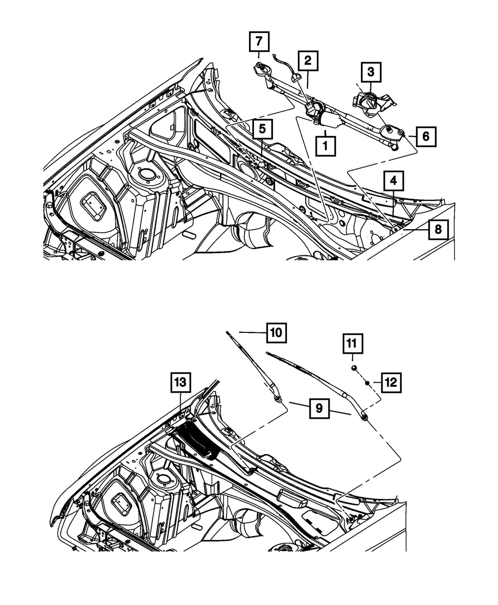 Front Wiper Blade, Right - Mopar (68194930ab) - view 9