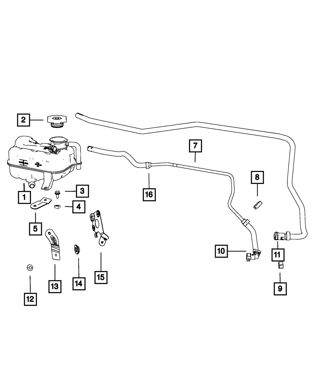 Coolant Recovery Bottle - Mopar (55111314AC) - view 4