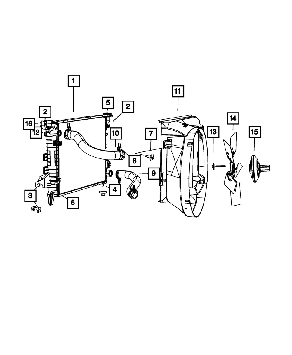 Engine Cooling Radiator - Mopar (55056682AE) - view 4