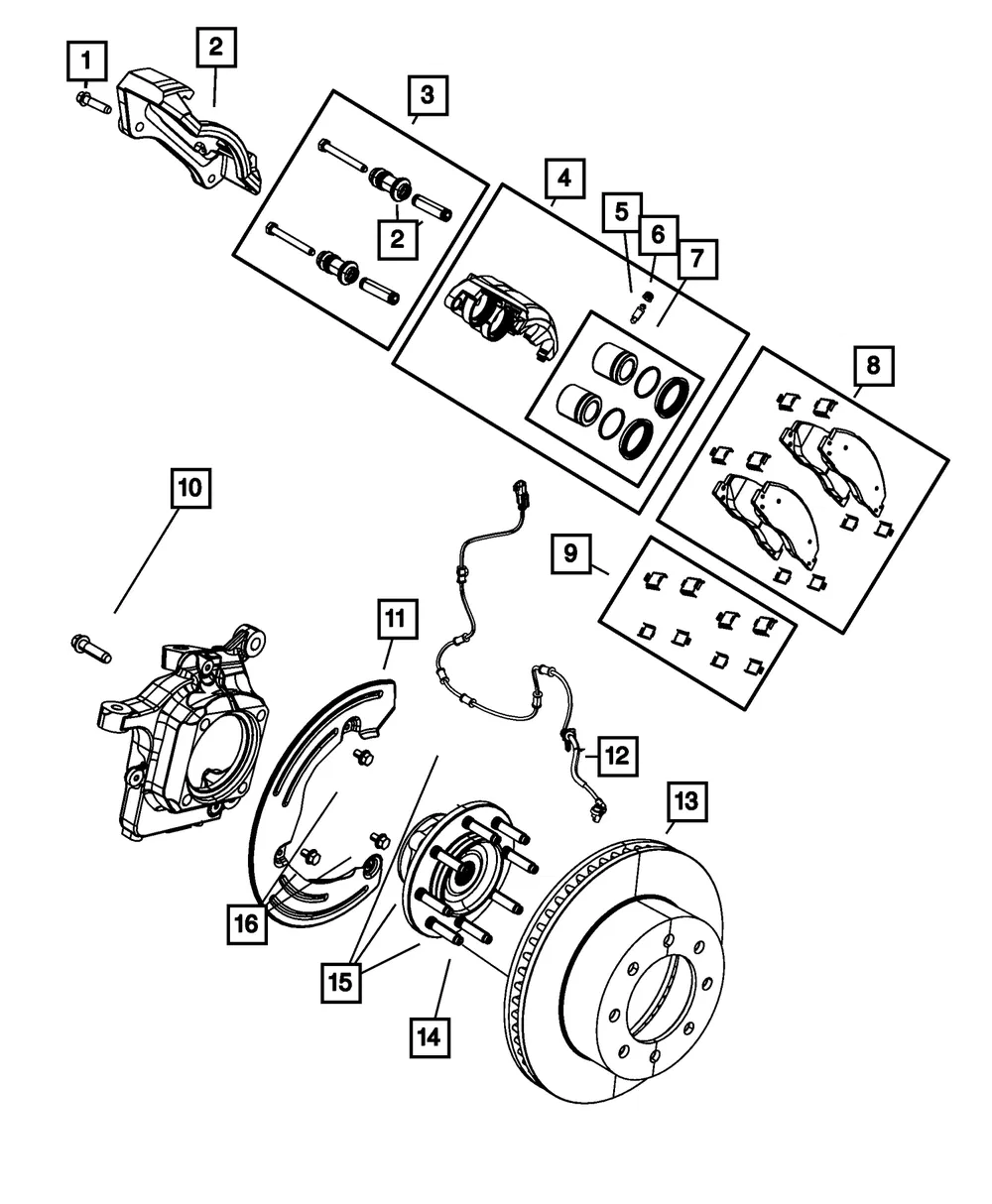 Disc Brake Caliper Assembly, Remanufactured, Right - Mopar (r8049150ad)