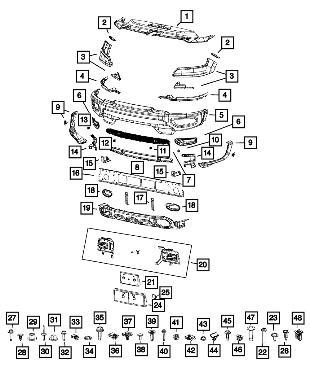 Radiator Upper Seal - Mopar (53011461aa)