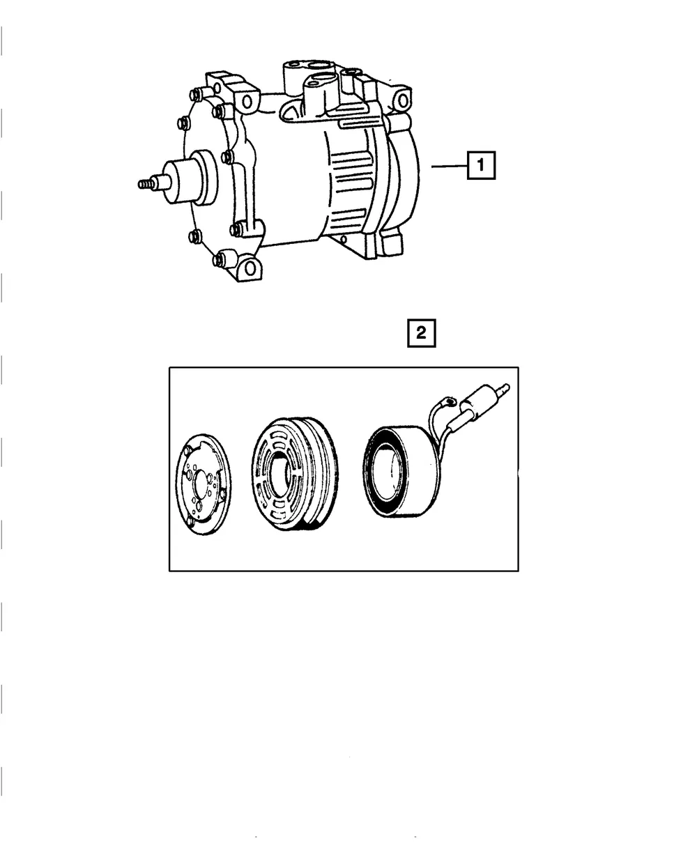 Air Conditioning Compressor - Mopar (55055339ah)