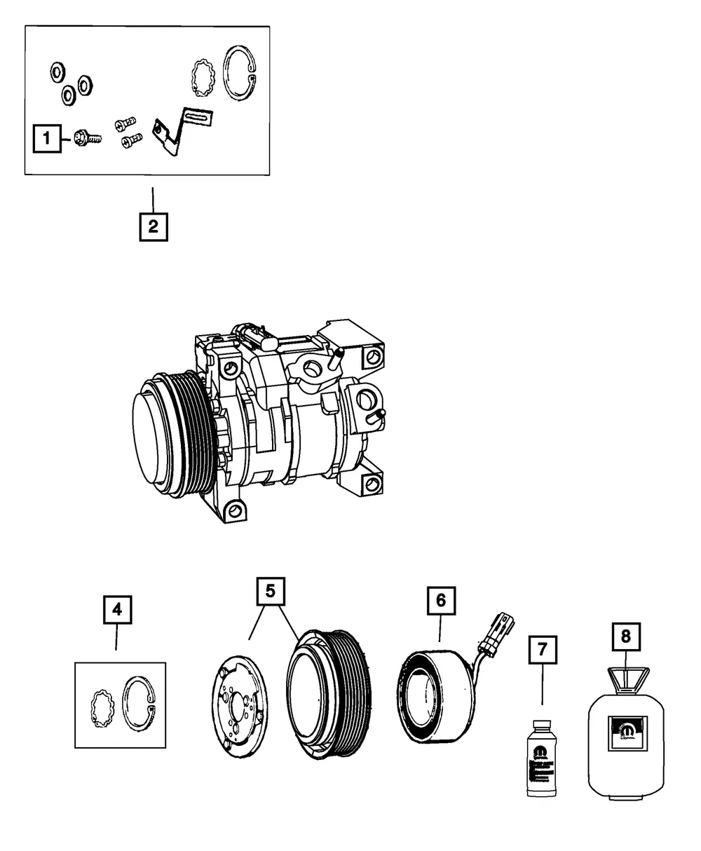 Compressor Lubricant - Mopar (68224150ab)