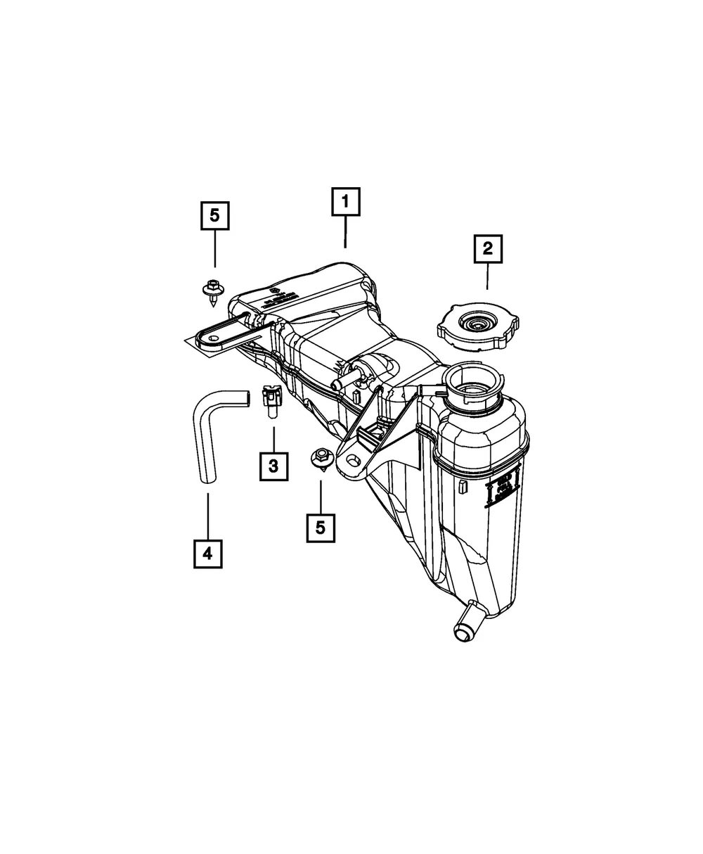 Coolant Recovery Bottle - Mopar (55111260AF) - view 7