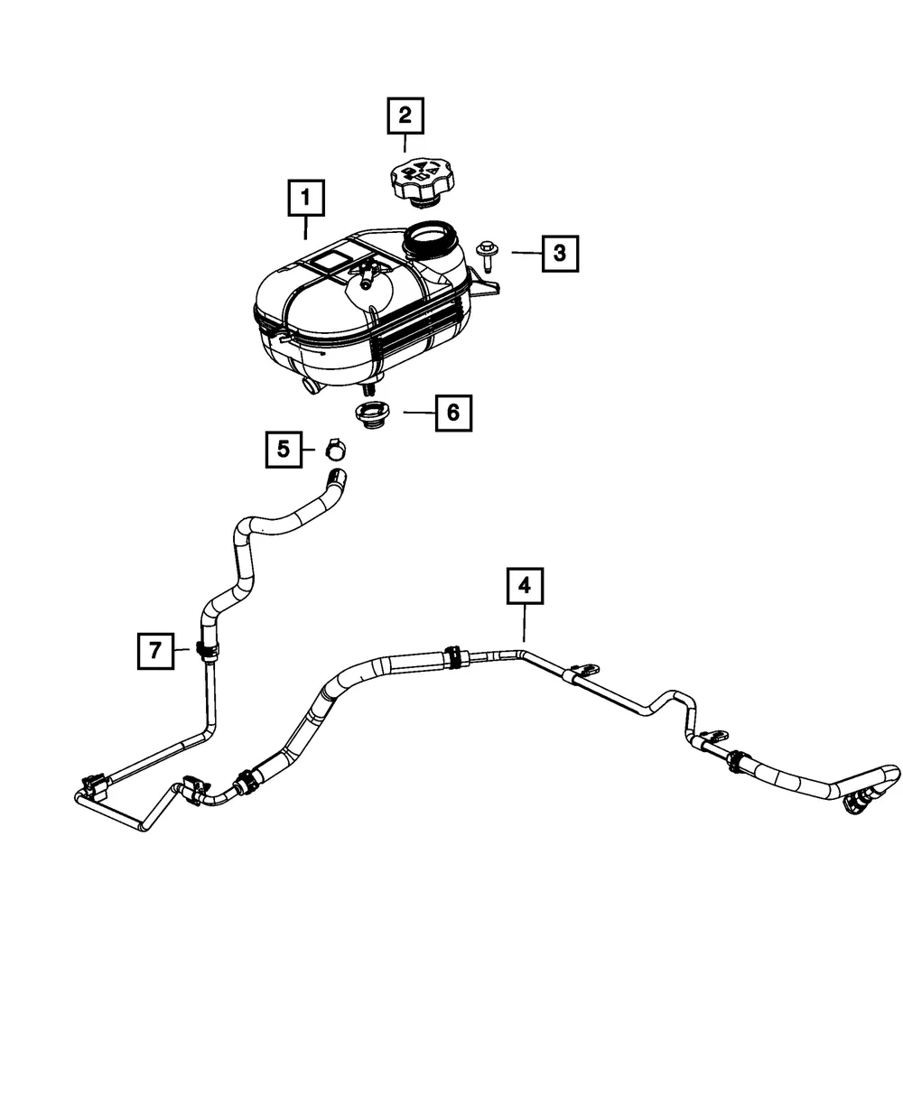 Coolant Recovery Bottle - Mopar (55111471AE) - view 4