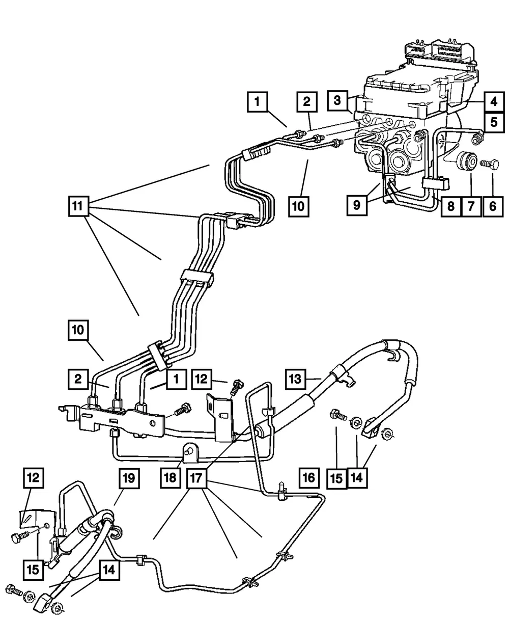 Anti-Lock Brake Control Unit - Mopar (55366224ai)