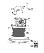 Radiator Inlet Hose - Mopar (57009095AA) - view 5