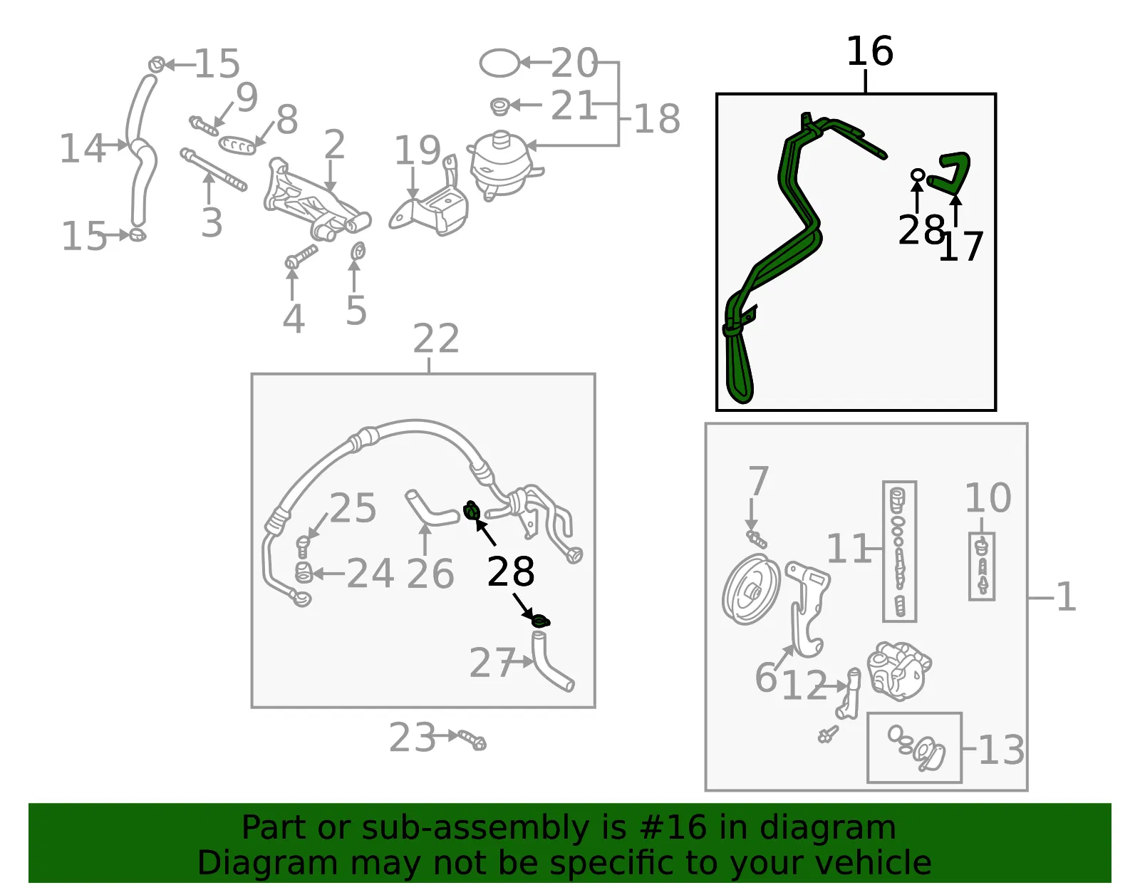 Cooling Pipe - Kia (57560-FD500) - view 2