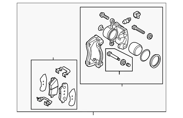 Caliper Assembly - Kia (58130-E4500)