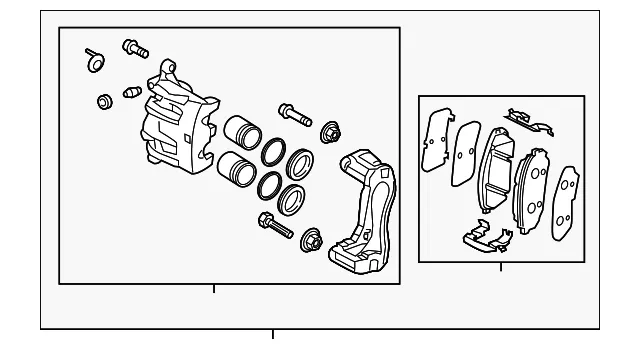 Caliper Assembly - Kia (58130-C6500)