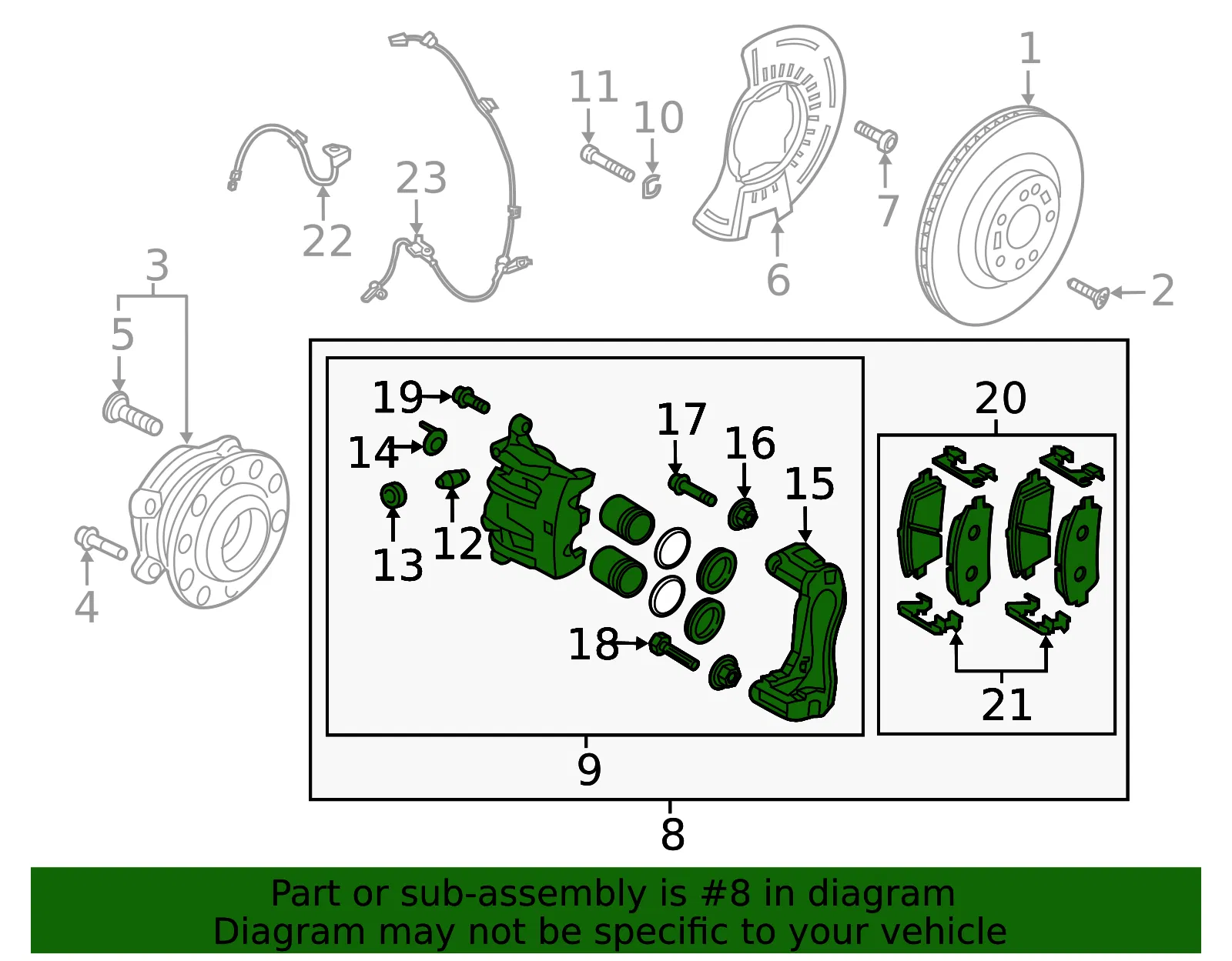 Disc Brake Kit - Kia (58110-S9050) - view 2