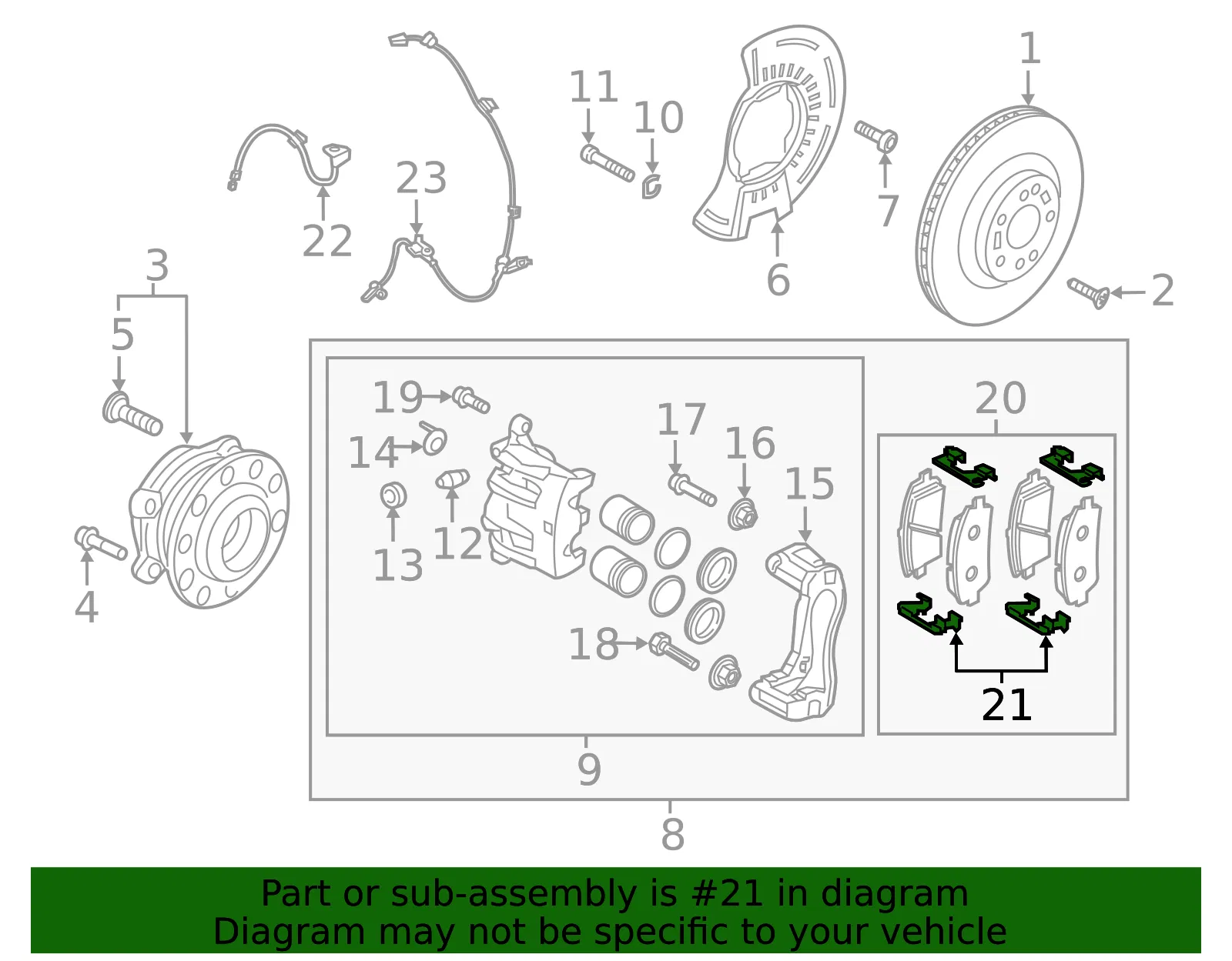 Brake Pads Spring - Kia (58144-C5750) - view 2