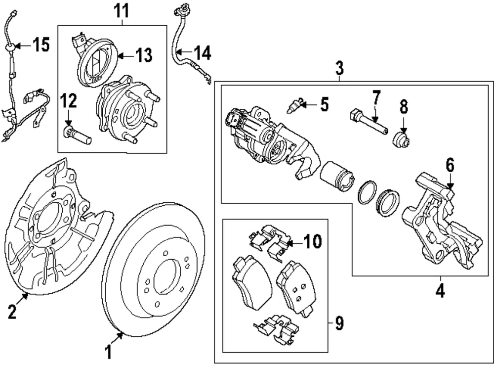 Disc Brake Kit - Kia (58230-GG200)