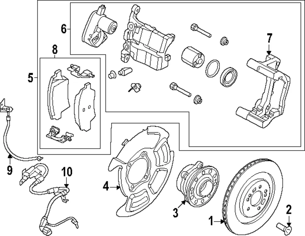 Brake Hose - Kia (58738-DO000)
