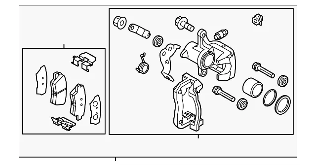 Caliper Assembly - Kia (58230-K0000)