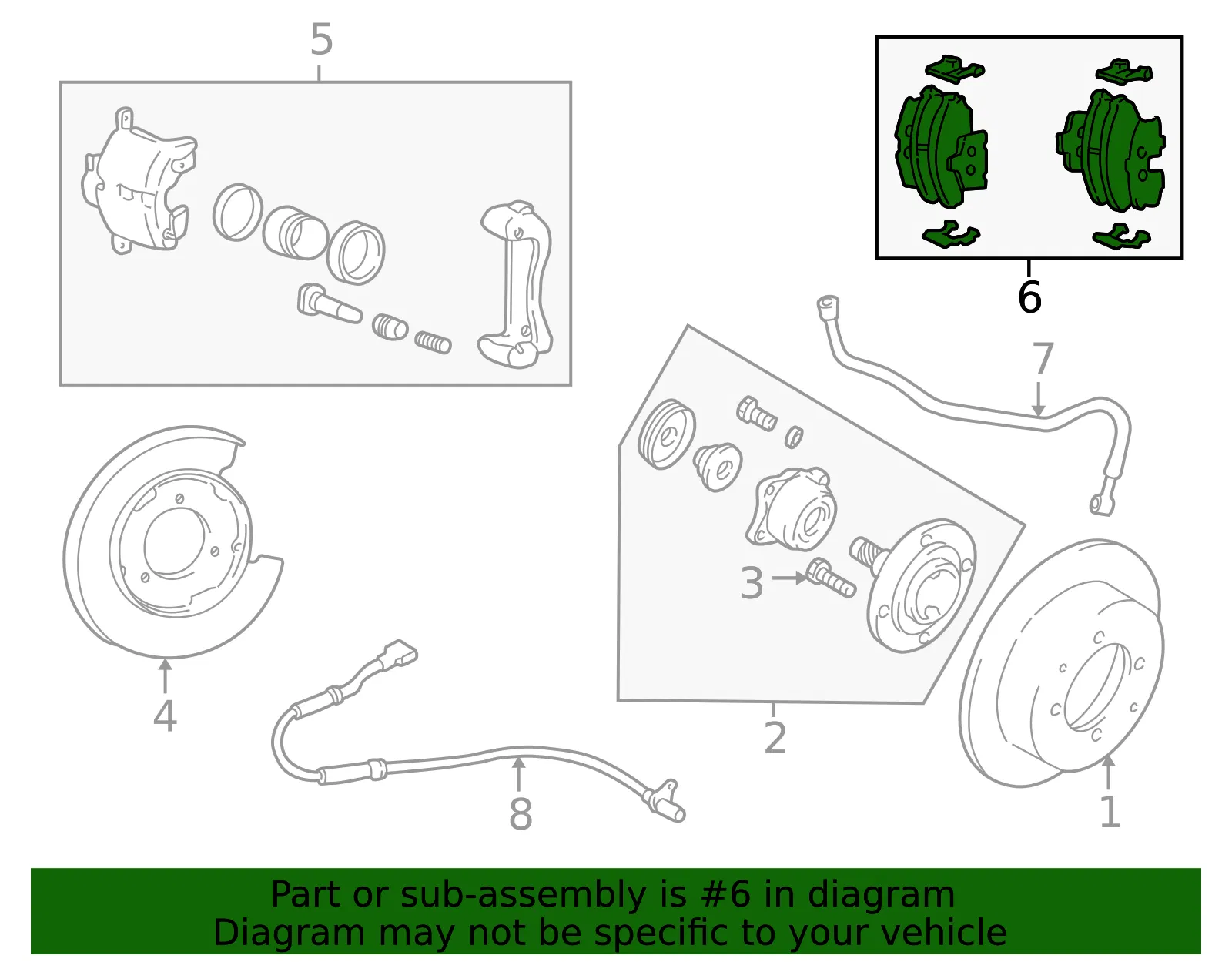 Brake Pads Rear - Kia (58302-3CA20) - view 2