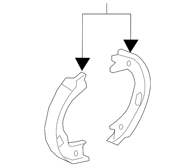 Park Brake Shoes - Kia (58305-2PA00)
