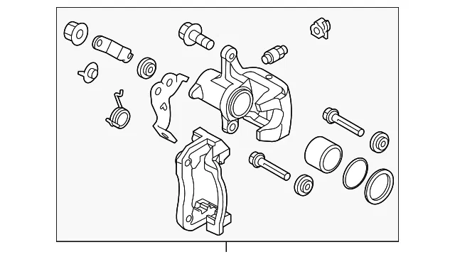 Caliper - Driver's Side (LH) - Kia (58310-E4A50)
