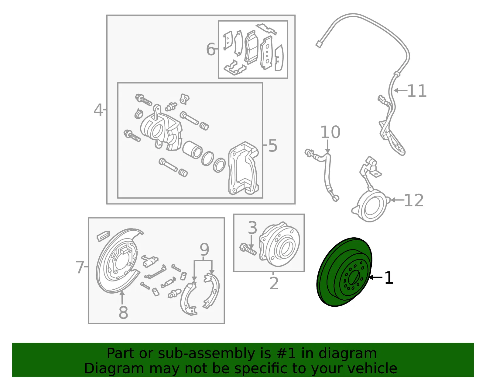 Rotor - Kia (58411-2P000) - view 2