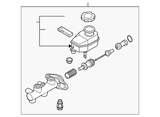 Master Cylinder - Kia (58510-2F321)
