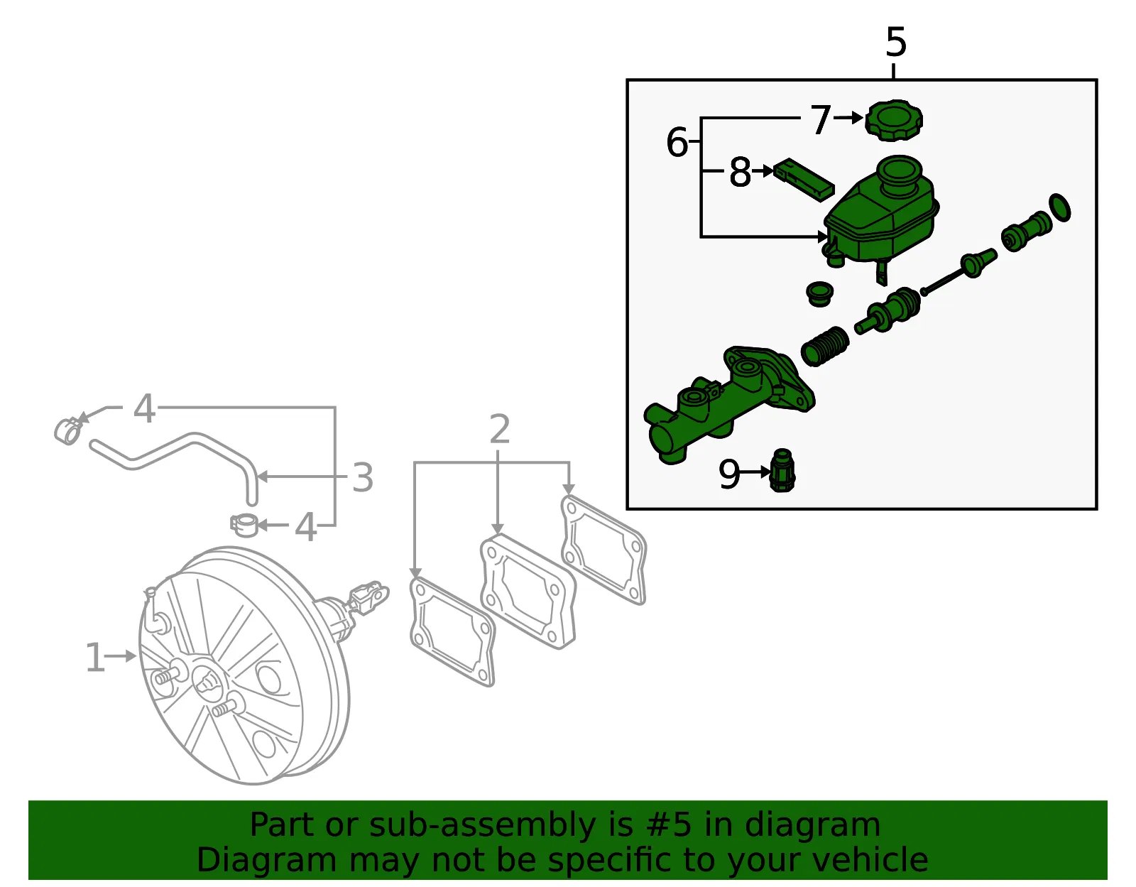 Master Cylinder - Kia (58510-2F320) - view 2