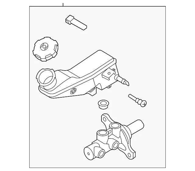 Master Cylinder - Kia (58510-K0250)