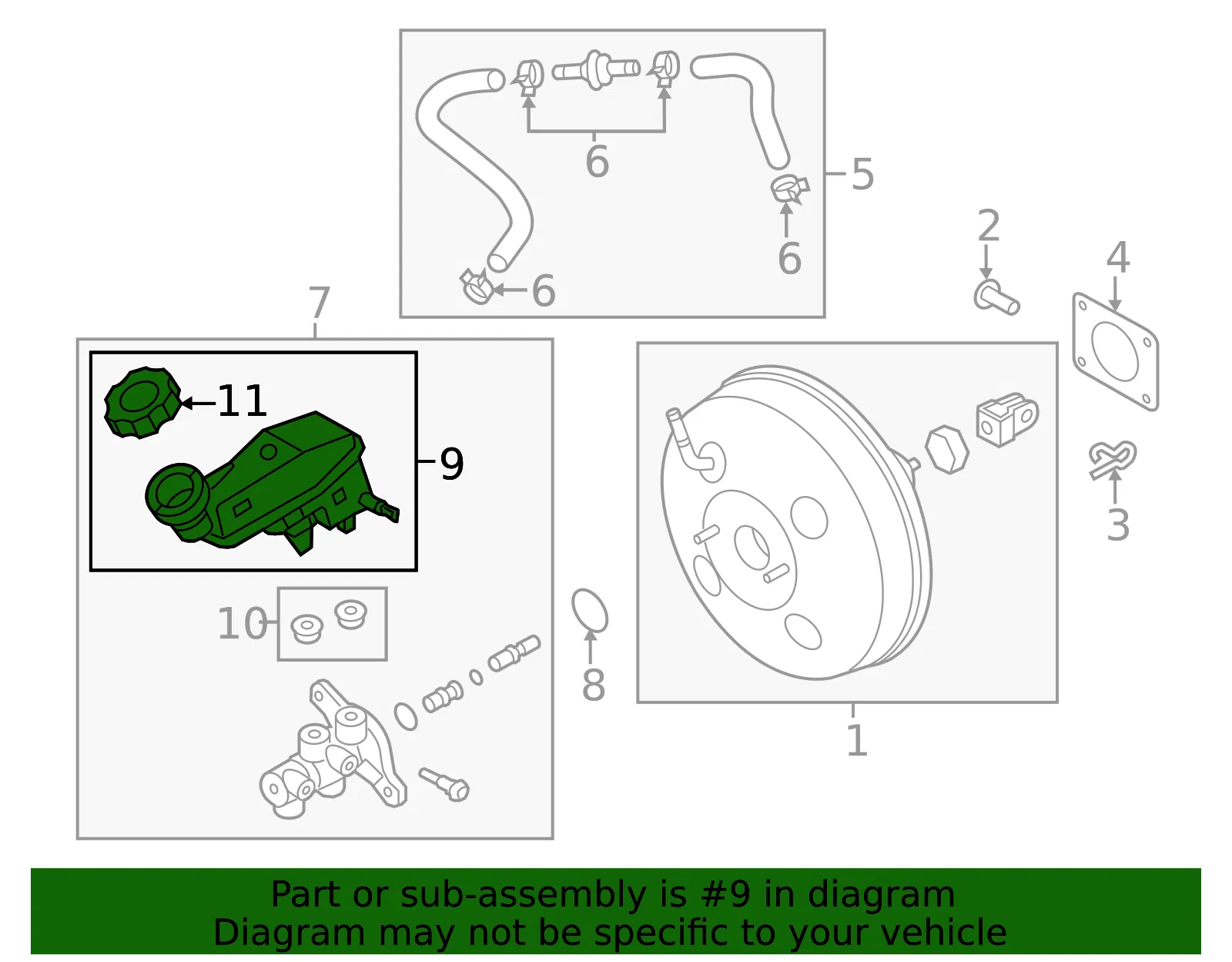 Master Cylinder Reservoir - Kia (58511-1R100) - view 2