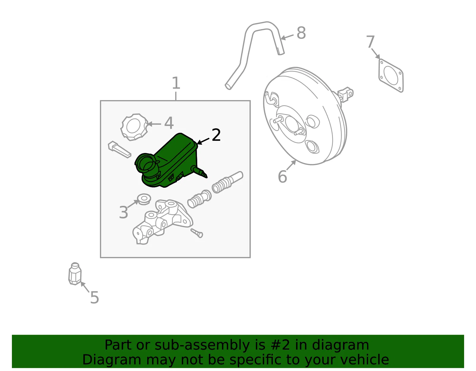 Master Cylinder Reservoir - Kia (58511-2K500) - view 2