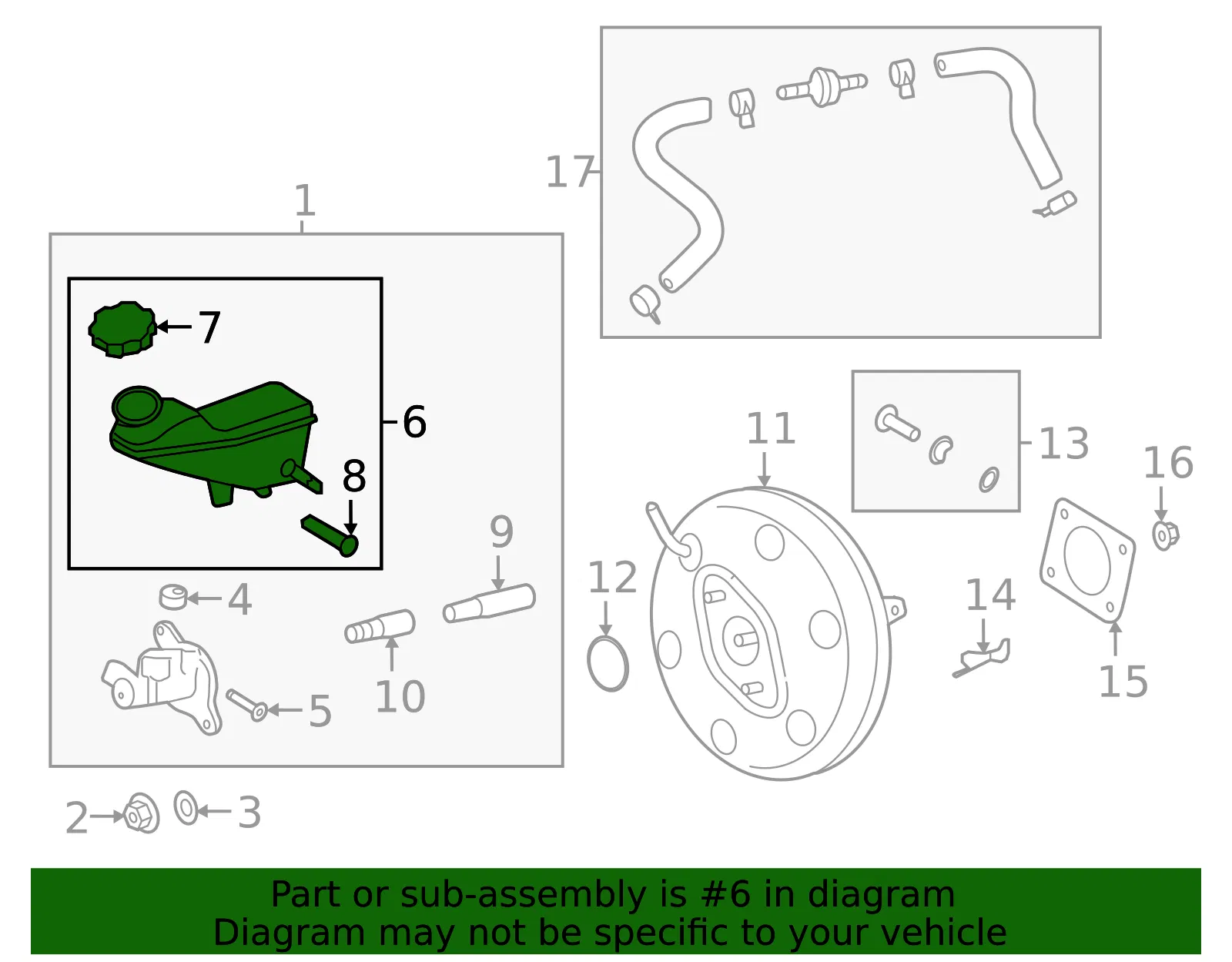 Master Cylinder Reservoir - Kia (58511-M6100) - view 2