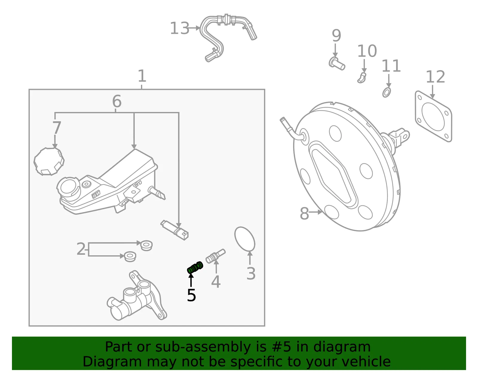 Brake Master Cylinder Repair Kit - Kia (58540-2S200) - view 2