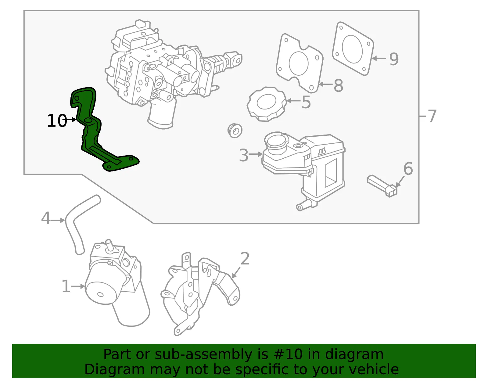 Booster Bracket - Kia (58560-E4000) - view 2