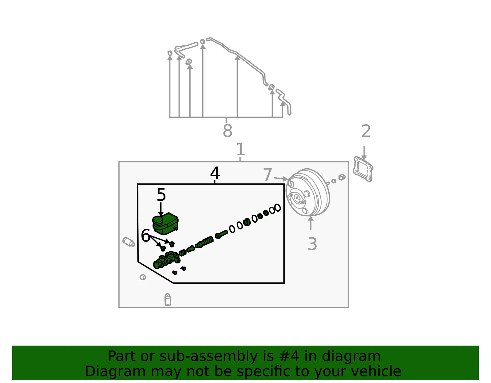 Master Cylinder - Kia (59120-3E450) - view 2