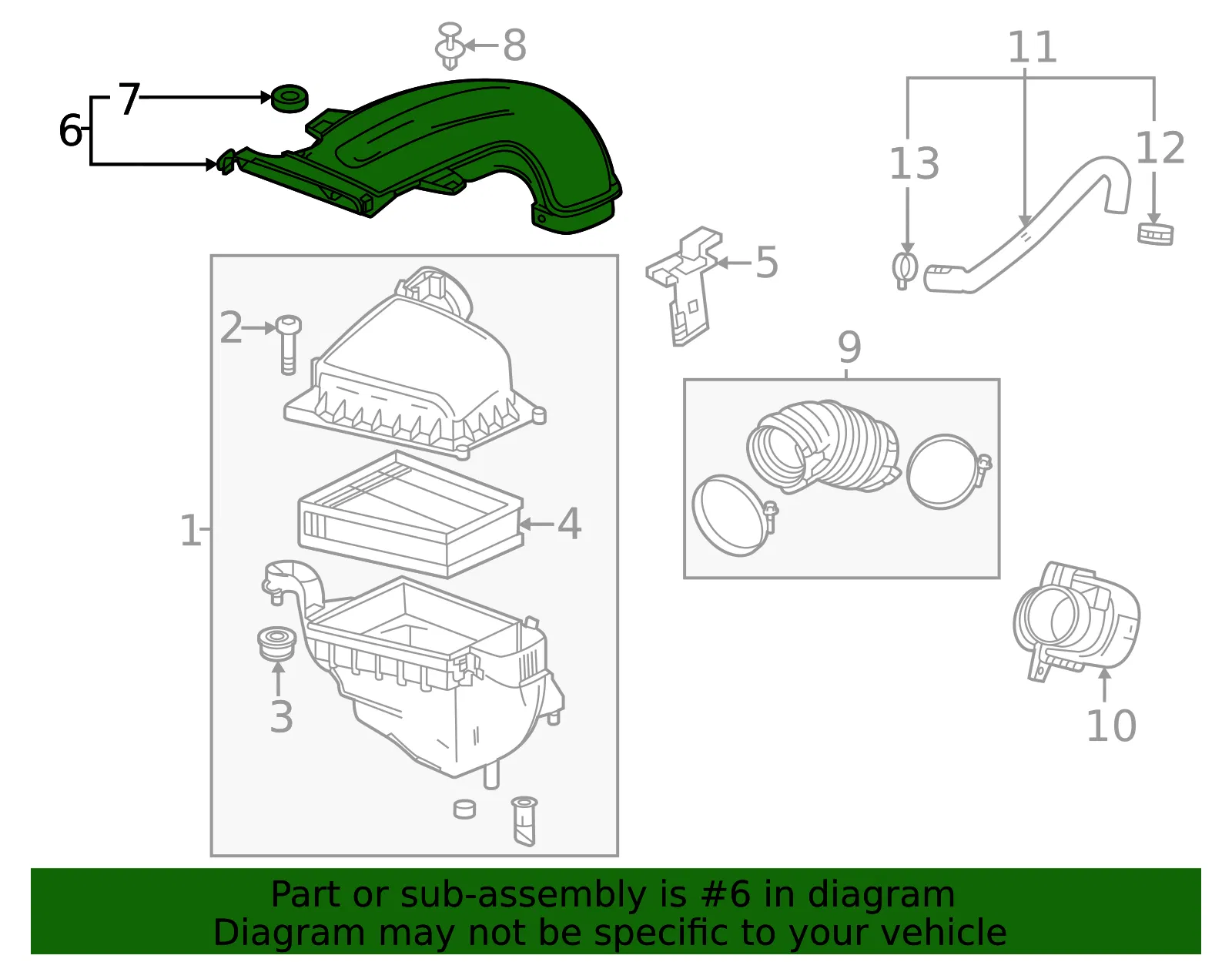 Intake Duct - GM (60006437) - view 3