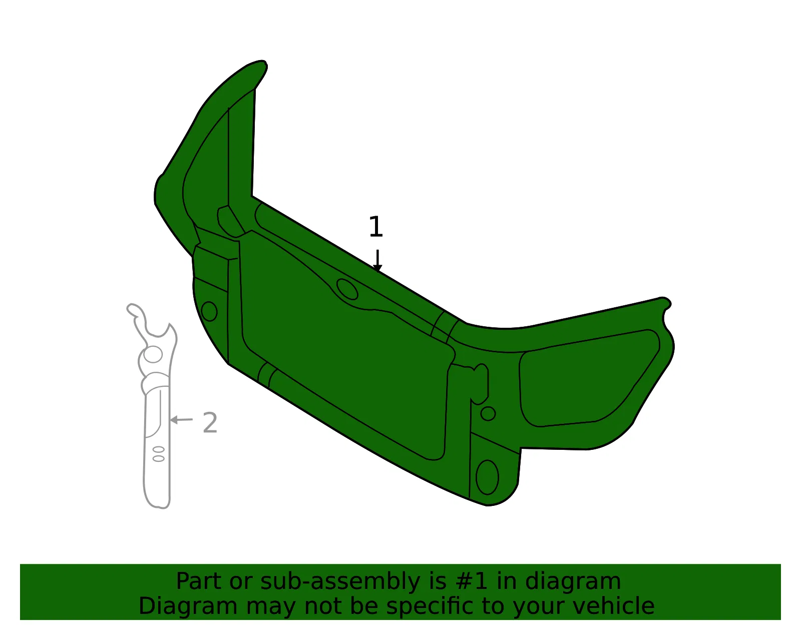Radiator Support - Kia (64101-2G000) - view 2