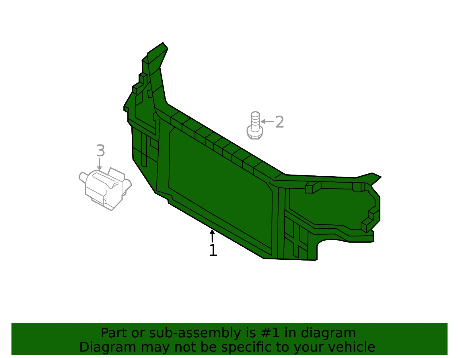 Radiator Support Panel - Kia (64101-4U500) - view 2