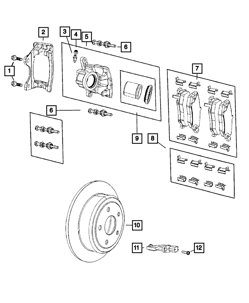 Disc Brake Caliper Assembly, Remanufactured, Left - Mopar (r8003774ab)